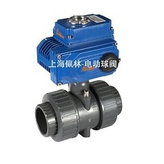 PVC電動雙由令活接球閥，Q961F雙由令電動球閥