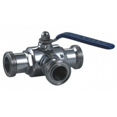 供應Q24F、Q25F不銹鋼三通外螺紋球閥