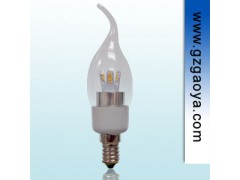 高亮度 顯色指數80以上 3w E14 LED蠟燭燈泡