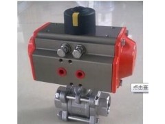 Q611F氣動三片式球閥 不銹鋼氣動三片式球閥，廠價直銷